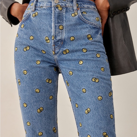 Reformation Mixed Emotions High Rise Straight Jeans - Picture 3 of 7